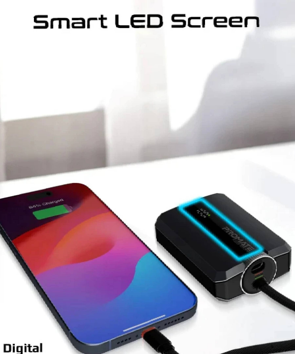 پاوربانک پرومیت مدل NEO-10UNI.BLK  ظرفیت 10000 میلی‌آمپرساعت
