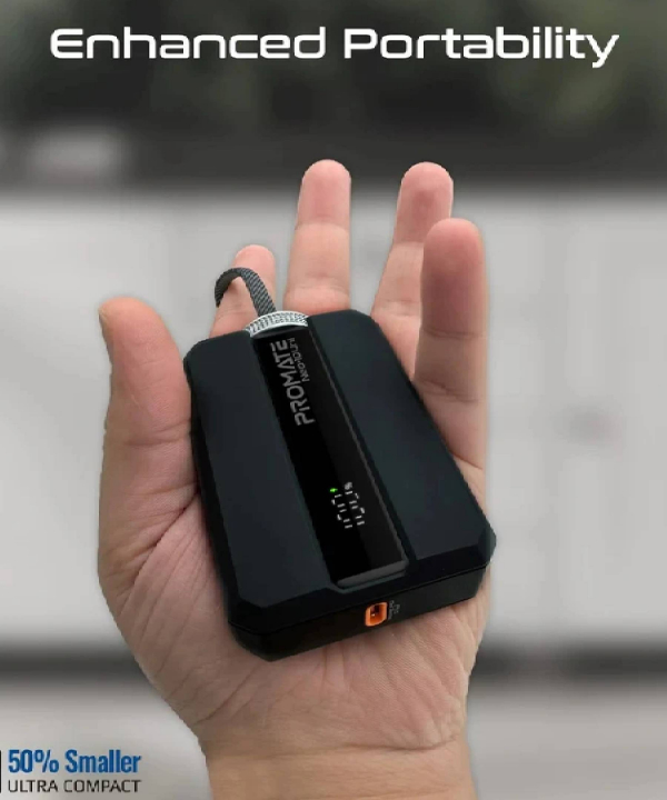 پاوربانک پرومیت مدل NEO-10UNI.BLK  ظرفیت 10000 میلی‌آمپرساعت