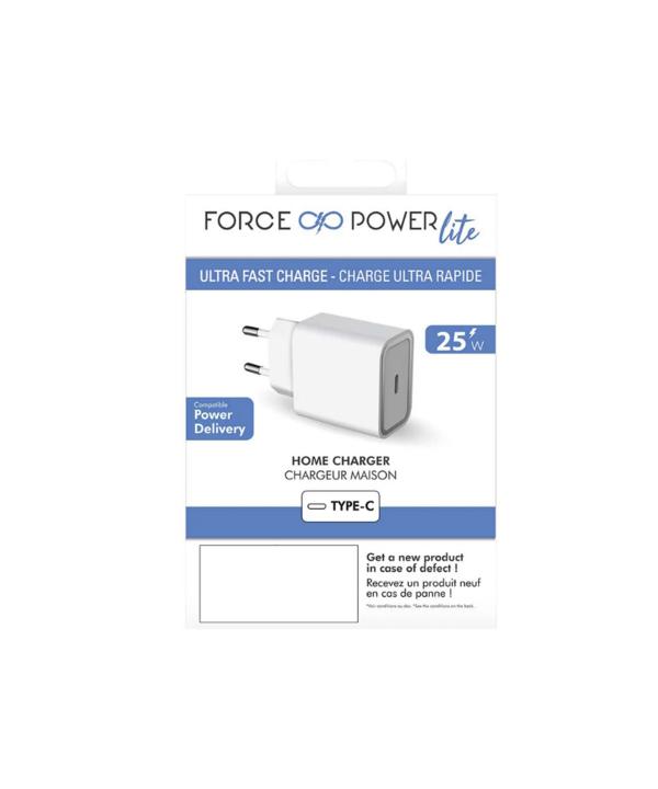 شارژر دیواری فورس مدل FPLICS1C25WPDW USB-C PD