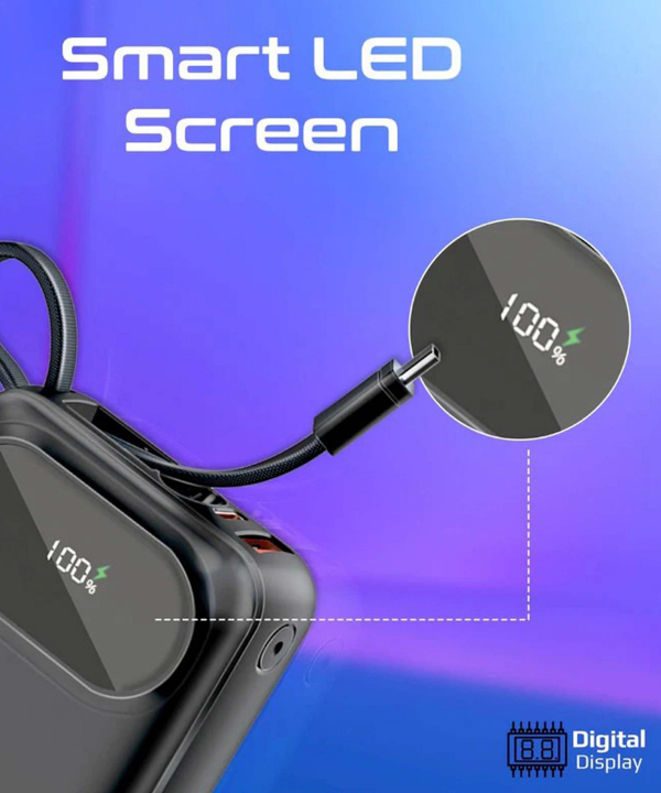 پاوربانک پرومیت مدل POWERPOD-20.BLK ظرفیت 20000 میلی‌آمپرساعت