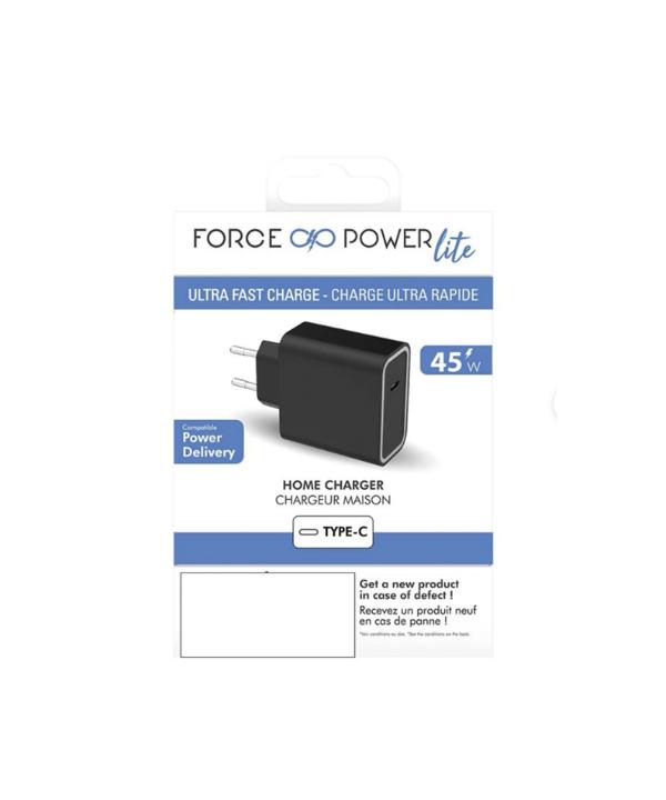 شارژر دیواری فورس مدل FPLICS1C45WPDB USB-C PD