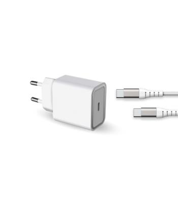 شارژر دیواری فورس مدل FPLICS25WCBLCCW USB-C PD به همراه کابل USB-C