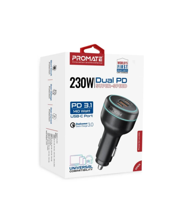 شارژر فندکی 230 وات پرومیت مدل POWERDRIVE-230