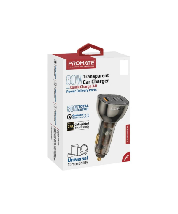 شارژر فندکی 80 وات پرومیت مدل TRANSDRIVE-80W