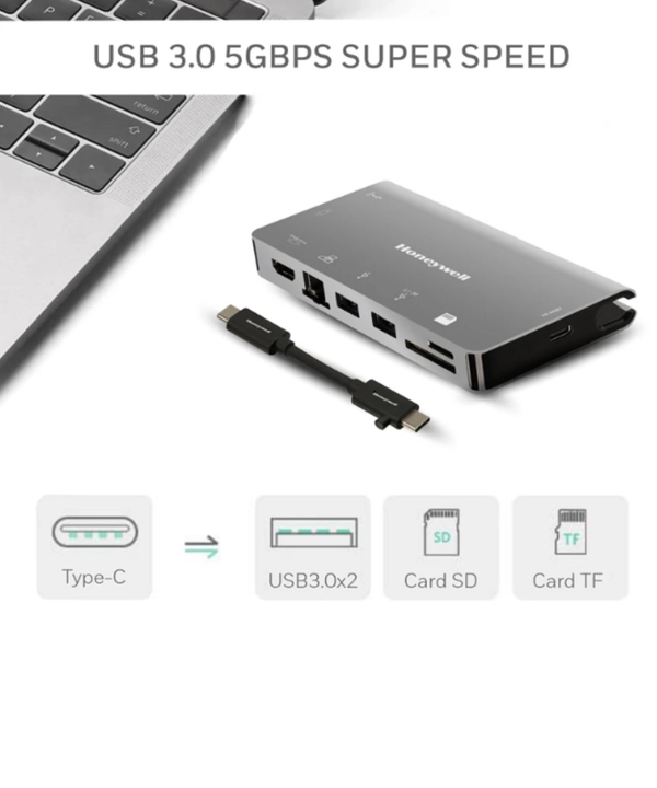 هاب داک استیشن 8 پورت هانیول مدل HW-01