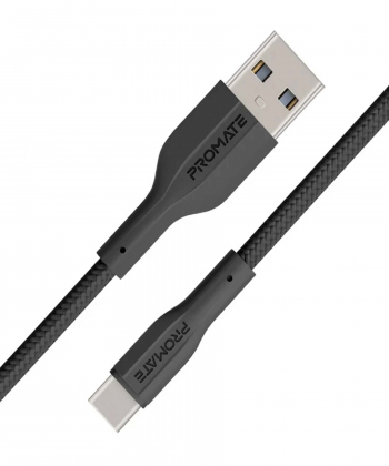 کابل تبدیل USB به USB-C پرومیت مدل ECOLINE-CC120.BLK طول 1 متر