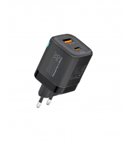شارژر دیواری 25 وات پرومیت مدل POWERPORT-25AC.BLK.EU