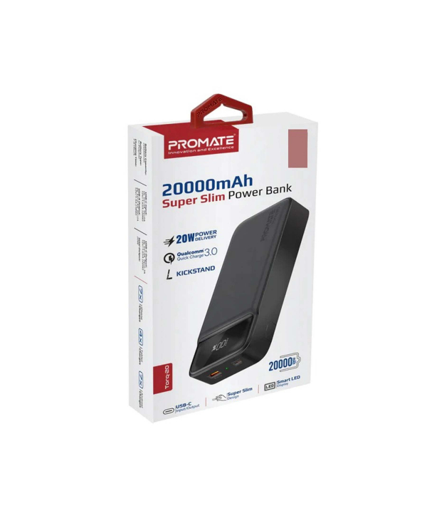 پاوربانک پرومیت مدل TORQ-20 ظرفیت 20000 میلی آمپر ساعت