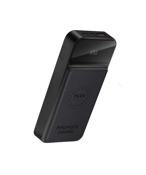 پاوربانک بی سیم پرومیت مدل AURATORQ-20.به ظرفیت 20000 میلی آمپر ساعت