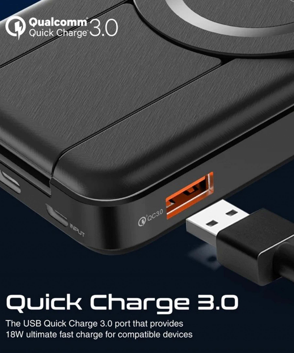 پاوربانک پرومیت مدل POWERPACK-FOLD به ظرفیت 10000 میلی آمپرساعت