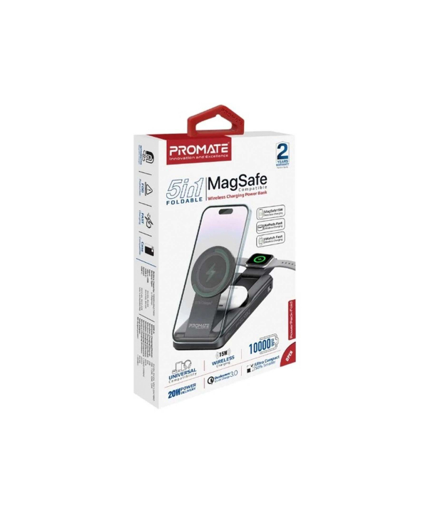 پاوربانک پرومیت مدل POWERPACK-FOLD به ظرفیت 10000 میلی آمپرساعت