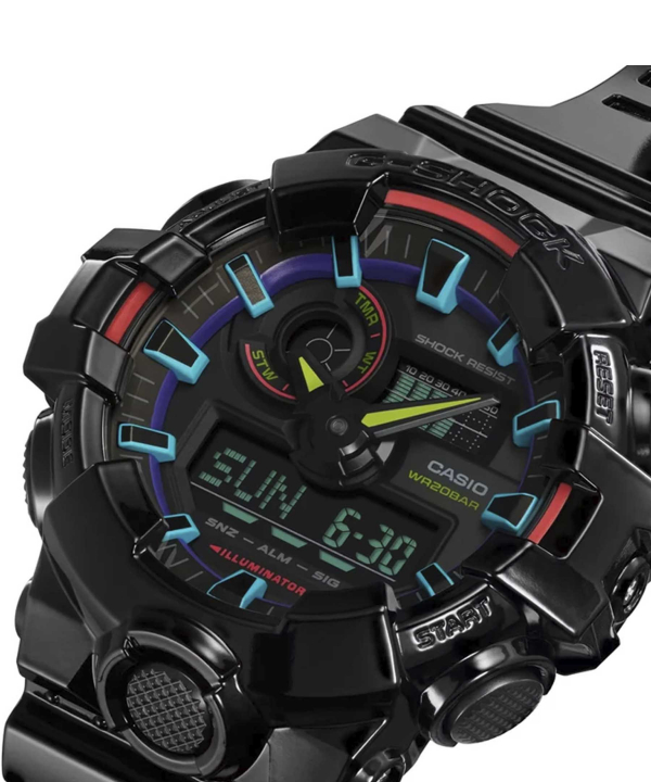 ساعت مچی مردانه  کاسیو Casio مدل GA-700RGB-1ADR