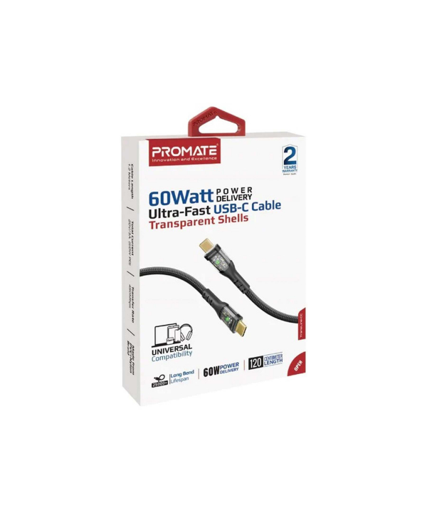 کابل USB-C  پرومیت مدل TRANSLINE-CC طول 1.2 متر