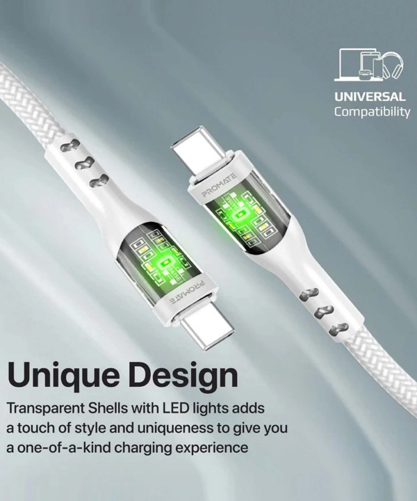 کابل USB-C پرومیت مدل TRANSLINE-CC طول 1.2 متر