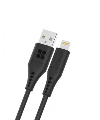 کابل تبدیل USB-A به لایتنینگ پرومیت مدل XCORD-AI.BLACK به طول 1 متر