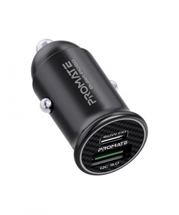 شارژر فندکی 60 وات پرومیت مدل Bullet-PD60