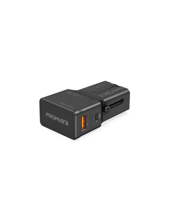 شارژر دیواری 20 وات پرومیت مدل TRIPLUG-PD20.BL