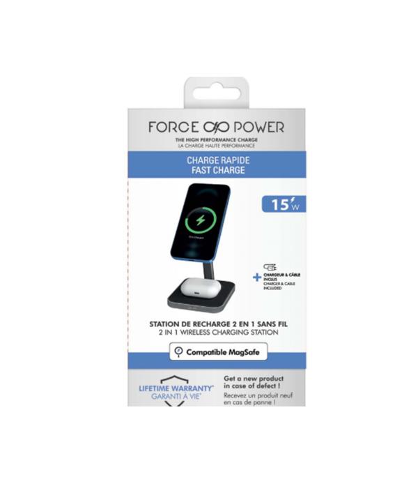 شارژر بی سیم فورس مدل FPMSINDUC3EN1W MagSafe