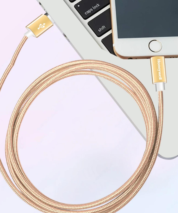 کابل تبدیل USB به لایتنینگ هانیول مدل 0102 طول 1.2 متر
