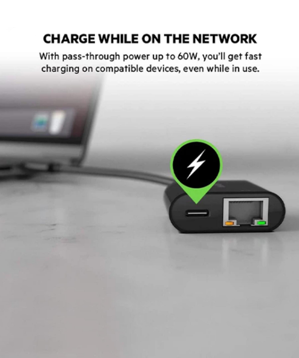 مبدل USB-C به Ethernet بلکین مدل INC001btBK