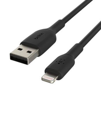 کابل تبدیل USB به لایتنینگ بلکین مدل CAA001BT1MBK طول 1 متر