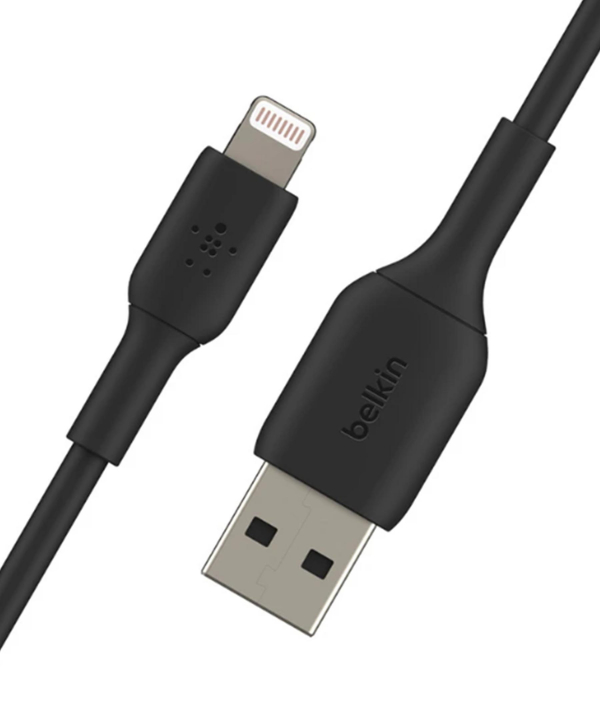 کابل تبدیل USB به لایتنینگ بلکین مدل CAA001BT1MBK طول 1 متر