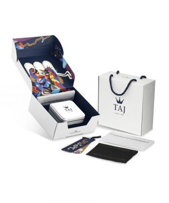 گردنبند طلا الای قرمز تاج Taj کد 27152