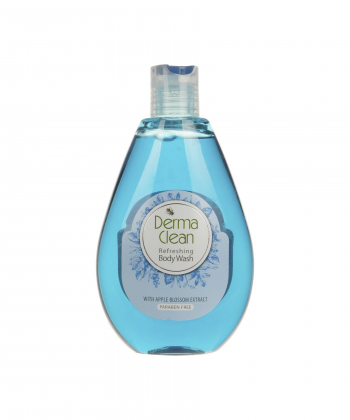 شامپو بدن مردانه درماکلین Derma Clean حاوی عصاره شکوفه سیب حجم 300 میلی لیتر