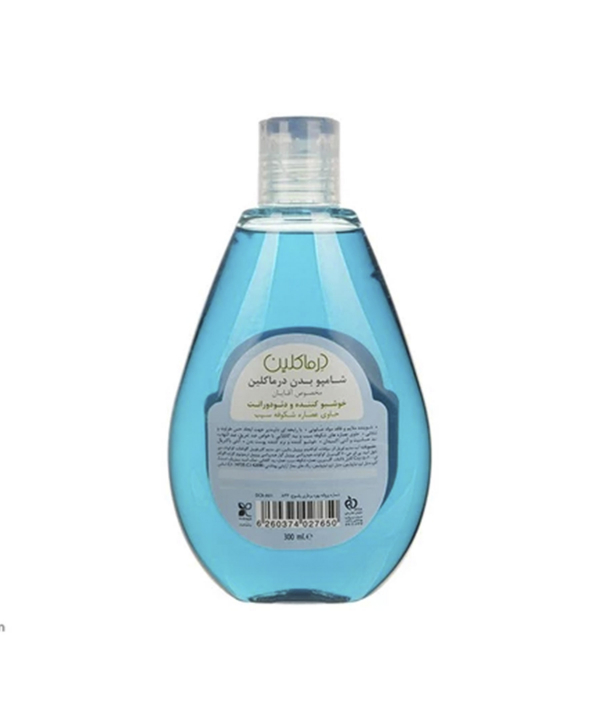 شامپو بدن مردانه درماکلین Derma Clean حاوی عصاره شکوفه سیب حجم 300 میلی لیتر