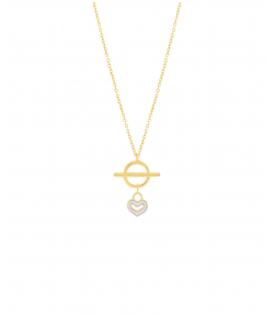گردنبند قلب میوگلد Mio Gold کد NC1672