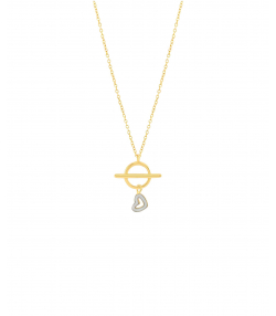 گردنبند قلب میوگلد Mio Gold کد NC1668