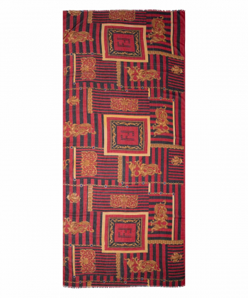 شال زنانه طرح دار زیبو Ziboo مدل IS-2059