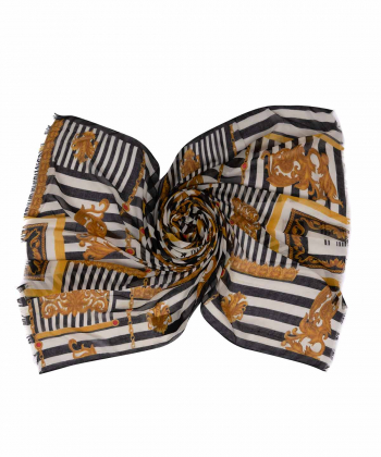 شال زنانه طرح دار زیبو Ziboo مدل IS-2059