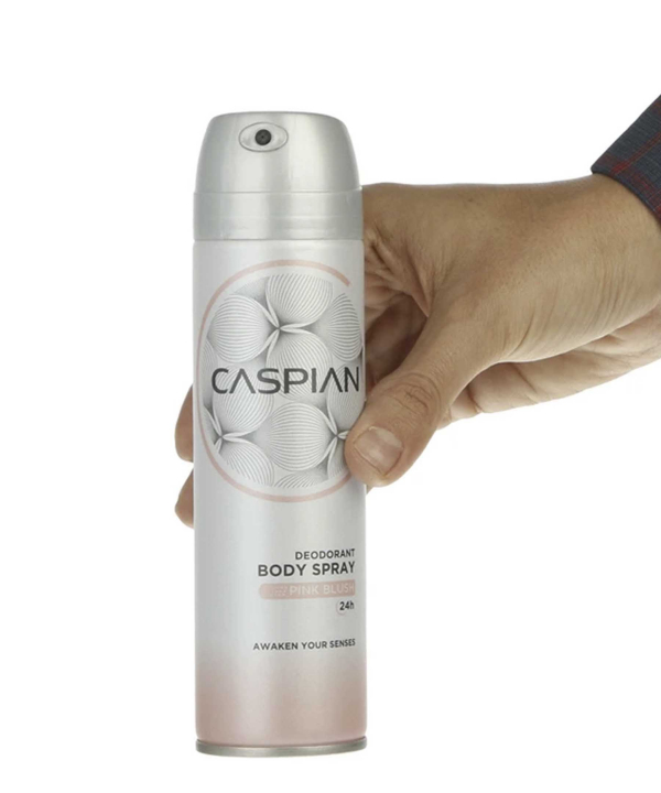 اسپری خوشبو کننده بدن زنانه کاسپین Caspian مدل Pink Blush حجم 150 میلی لیتر