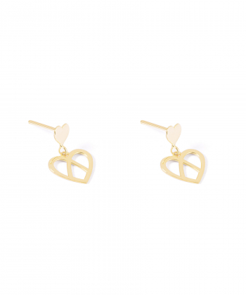 گوشواره طلا قلب رایکا پرسته Parasteh کد 515020