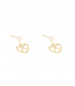 گوشواره طلا قلب رایکا پرسته Parasteh کد 479204