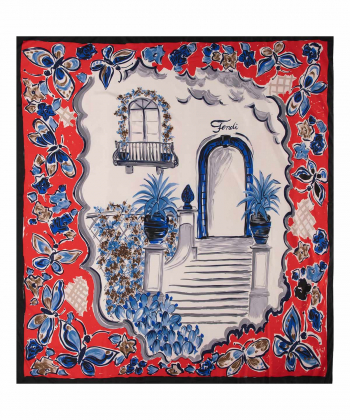 روسری زنانه طرح دار زیبو Ziboo مدل H-006