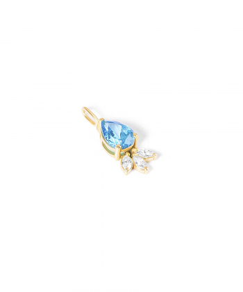آویز طلا اشک آبی سه مارکیز پرسته Parasteh کد 517520