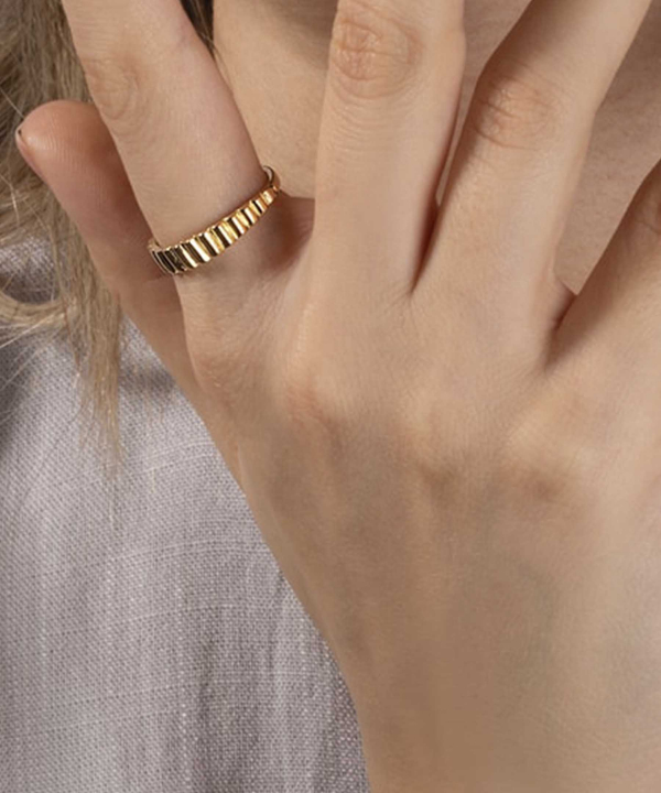 انگشتر طلا مستطیل باریک ریما پرسته Parasteh کد 448952