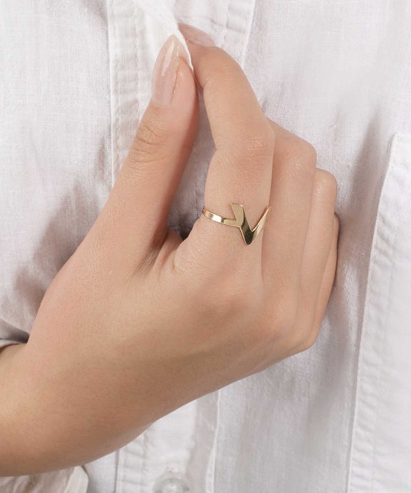 انگشتر طلا وی پرسته Parasteh کد 480529