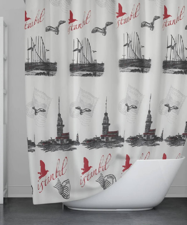 پرده حمام دلفین Dolphin مدل GU-5065