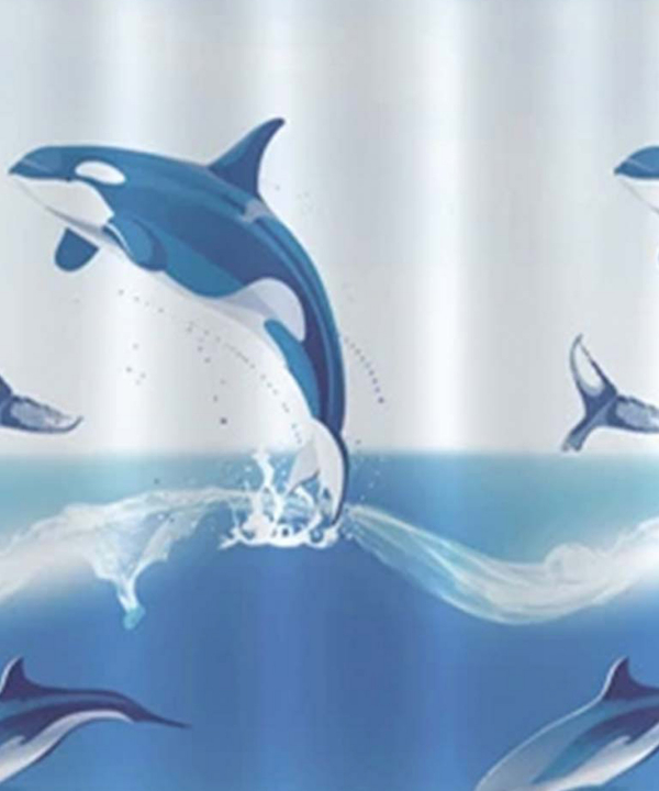 پرده حمام دلفین Dolphin کد jack-95150