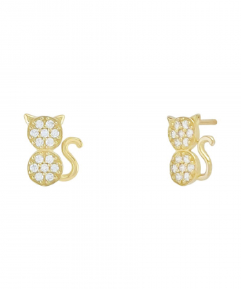 گوشواره گربه میوگلد Mio Gold کد E1597
