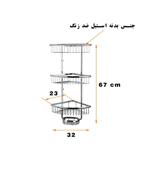 قفسه حمام دلفین Dolphin مدل 60j3-cp