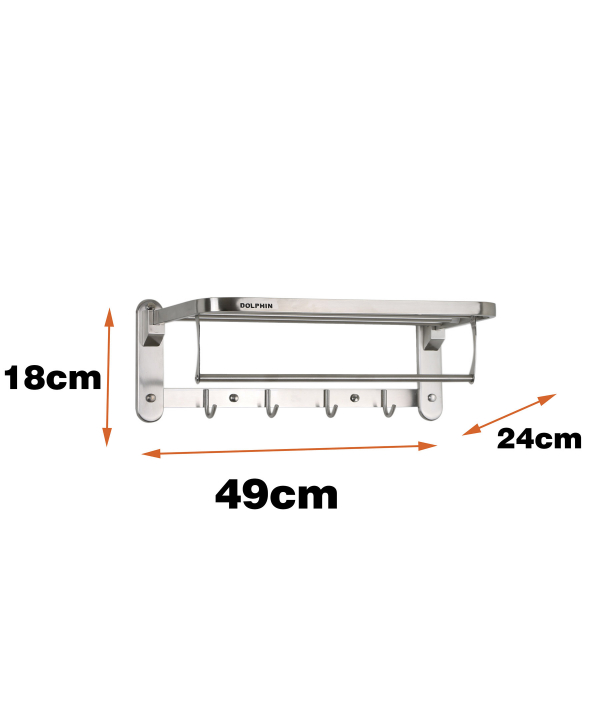 رخت آویز حمام دلفین Dolphin مدل Si-49