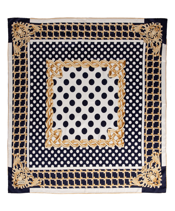 روسری زنانه طرح دار زیبو Ziboo مدل SCARF H-012