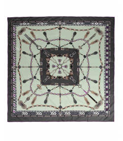 روسری زنانه طرح دار زیبو Ziboo مدل SCARF T-19