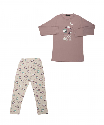 ست تیشرت و شلوار دخترانه سه دو مدل 5WK37NT1591