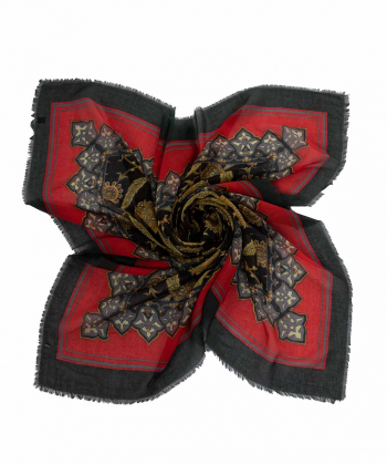 روسری زنانه طرح دار زیبو Ziboo مدل SCARF H-014