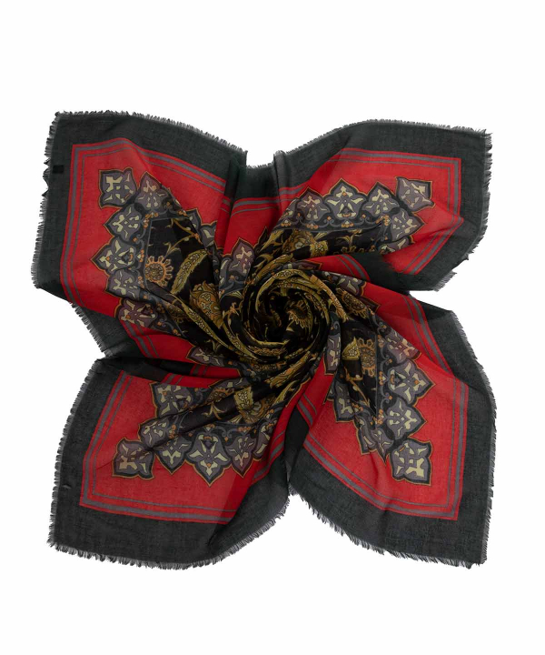 روسری زنانه طرح دار زیبو Ziboo مدل SCARF H-014